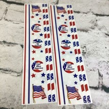 Vintage Scrapbooking Stickers Lot US Flag Patriotic 4th Of July Borders  - £7.88 GBP