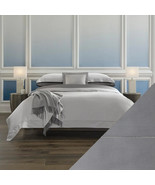Sferra Giotto Slate King Sheet Set 4PC Grey Cotton Sateen 590TC Italy NEW - $14,372.91 MXN