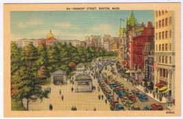 Postcard Tremont Street Boston Massachusetts - $2.05