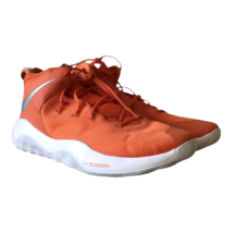 Nike Men&#39;s Zoom Rev ll TB Promo Basketball Sneaker Shoes Orange / White ... - $84.15