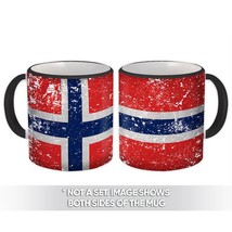 Norway : Gift Mug Flag Retro Artistic Norwegian Expat Country - £12.70 GBP