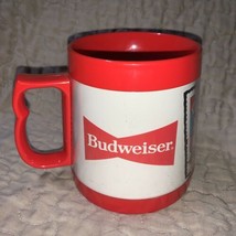 Vintage Budweiser Birdland Orioles 4&quot;Beer Mug Insulated Cup Thermo-Serv USA Made - £10.42 GBP
