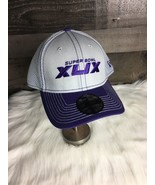 Super Bowl XLIX Fited Hat Gray Abd Purple Size Small-Medium - £17.96 GBP