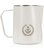 MUVNA 20.3oz Milk Frothing Pitcher, Sharp Spout, Ergonomic Handle, White - $442.69 MXN
