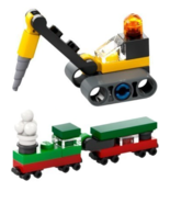 NEW Official Lego Holiday Toy Drill Truck &amp; Holiday Express Microsets - $214.46 MXN