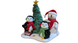 2006 Hallmark Animated Singing Snowman Penguin Rockin&#39; Around the Christ... - $24.75