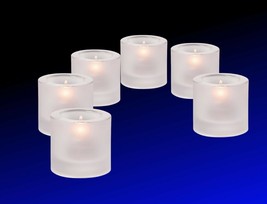 (6-Pack) Tea Candle Holder Satin Crystal, Hollowick 5140F Tealight for HD-8 - £151.17 GBP
