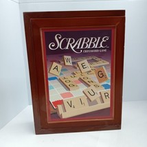 Scrabble Wooden Box Bookshelf Edition Vintage Collection,  Complete - £14.91 GBP