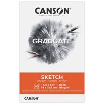 Canson Graduate Series Sketch Pad 5.5&quot;X8.5&quot;-40 Sheets (Pack of 3) - $928.31 MXN