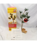 Charlie Brown Pathetic Holiday Christmas Tree With Red Ornament Peanuts ... - $21.55