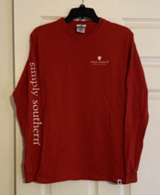 Simply Southern Shirt Small  Red Long Sleeve Christmas&quot; Hey Deer&quot; Rudolph - £10.95 GBP