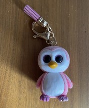 TY Mini Boos Glider The Pink Penguin Keychain Key Chain - £7.84 GBP