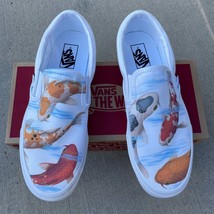 Koi Pond - White Slip On Vans - Men&#39;s And Women&#39;s Shoes - $169.00