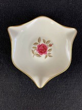 Vintage Lenox Ashtray Rhodora Floral Ivory 24k Gold Rim 5.5&quot; Mid Century... - £25.32 GBP