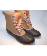 TOTES Prep Brown BOOTS Men&#39;s Rain Boots Waterproof Leather Size 8 M NEW - $1,144.28 MXN