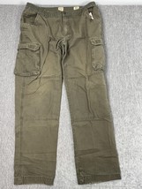 Red Head Cargo Pants Mens 40x34 Green Double Knee Utility Workwear Relax... - $24.74