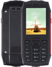 RUGTEL R3C RUGGED Mtk6261d Ip68 Waterproof Dustproof 2.8" DualSim 2g Phone Red - $74.99