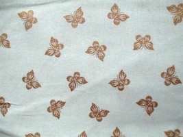 Fabric Butterflies Gold Leaf on Mint Green to Quilt Sew Craft Scrapbook $3.50 - £2.81 GBP