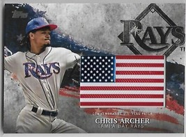 2018 Topps MLB Independence Day U.S. Flag Man Patches #IDML-CAR Chris A ID:14438 - £3.56 GBP