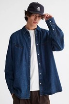 Urban Outfitters BDG Joel Denim Western Shirt (Size Large) NEW W TAG - £51.11 GBP