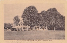Paul Dwight Moody Residence East Northfield Massachusetts MA Postcard UDB - £2.39 GBP