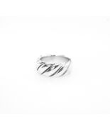 David Yurman .925 Sterling Silver Sculpted Cable Contour Unisex Band Ring - $395.98