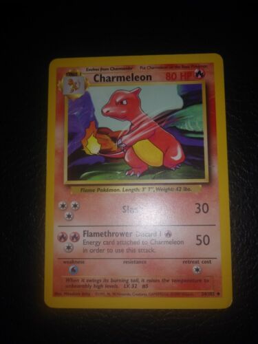 Authenticity Guarantee 
Rare  Edition Charmeleon Pokémon Card 24/102 - $5,000.00