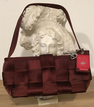 Vtg Harveys Seatbelt Burgundy Bag Small Tote Beautiful Purse 11” X 4”x5.... - $97.02