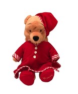 Winnie The Pooh Disney Store Nightshirt Plush Christmas Toy 12&quot; - €16,48 EUR