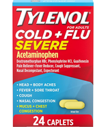 Cold + Flu Severe Medicine Caplets for Fever, Pain, Cough &amp; Congestion, ... - $10.72