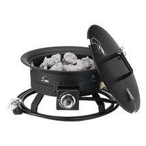 VEVOR Propane Fire Pit 19" Outdoor Portable Gas Fire Pit for Heating 58000 BTU - $154.99