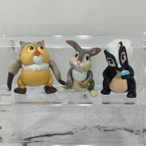 Disney Mcdonalds Vtg 80&#39;s Bambi Figures Thumper Flower Owl Lot of 3  - £11.64 GBP