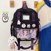 Japanese Harajuku Backpack Women JK Uniform Bag School Backpack Shoulder Bag Tee - £36.37 GBP