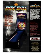 Skee Ball Lightning 1990s Arcade Game Flyer Chalfont PA Vintage - $16.19