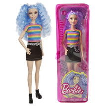 NEW BARBIE AUTHENTIC MATTEL FASHIONISTAS #170 WITH BLUE HAIR DOLL 12&quot; - $10.99