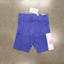 NWT Nike DR5927-430 Women&#39;s NSW Sportswear High Rise Bike Shorts Lapis S... - £23.59 GBP