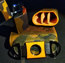 Brizard and Co Camo Pattern  Case, Cutter and Lighter Combo - $495.00