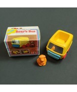 1978 Vintage Mattel Bus Baby Toys Yellow Mirror Beep Works w/ Softuf Bea... - €32,73 EUR