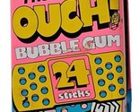 Vintage 1990&#39;s Neon Pink  OUCH! Bubble Gum Collectible Metal Tin. Empty.... - £7.11 GBP