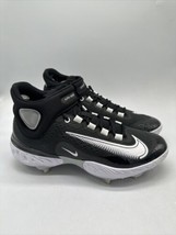 Nike Alpha Huarache Elite 4 Mid Baseball Cleat Black DJ6520-011 Men’s Size 11.5 - £72.12 GBP