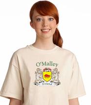 O&#39;Malley Irish Coat of arms tee Shirt in Natural - £12.59 GBP+