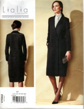 Vogue V1562 Womens 14 to 22 LiaLia Double-Breasted Lined Coat Sewing Pattern - £20.74 GBP