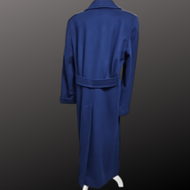 Ashley Scott Vintage Blue Wool Trench Coat image 3
