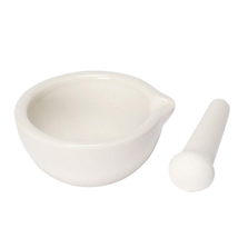 Mortar And Pestle Set Classic Marble Natural Stone White Pestal To Grind... - $11.03