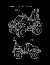 Children&#39;s Ride-On Toy Vehicle Patent Print - Black Matte - £6.39 GBP+
