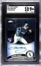 Authenticity Guarantee

Chris Sale RC AUTO 2011 Topps CHROME MLB Chicago-Bost... - £457.54 GBP