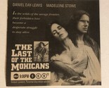 Last Of The Mohicans TV Guide Print Ad Daniel Day-Lewis Madeline Stowe TPA7 - £4.69 GBP