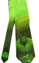 L@@K! Incredible Hulk Green satin Necktie - Bruce Banner - £28.91 GBP
