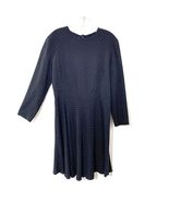 Maria Luisa ITALY B. Biella Collezioni BLACK White POLKA DOT Dress 44 Ra... - $29.69