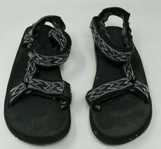Teva Universal Mens Size 8 Strap Sandals Black Gray Southwestern 1004006... - $29.69